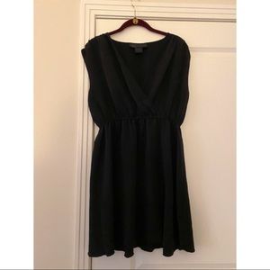 Kardashian Kollection Size L V-Cut Black Dress